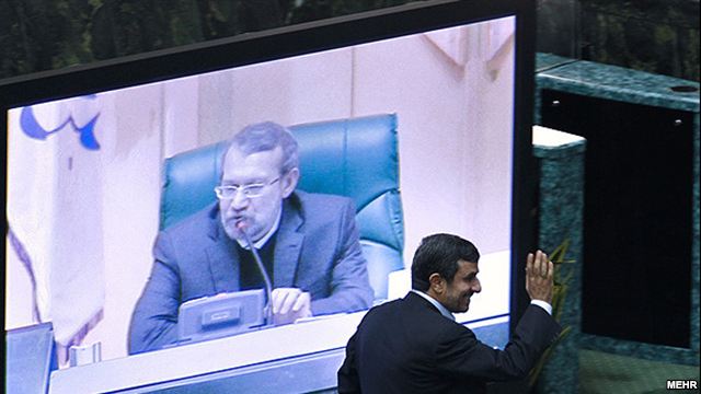 ahmadinijad u larijani